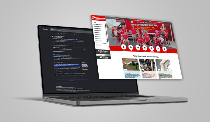 SEO focused on Panhandle Cleaning & Restoration website